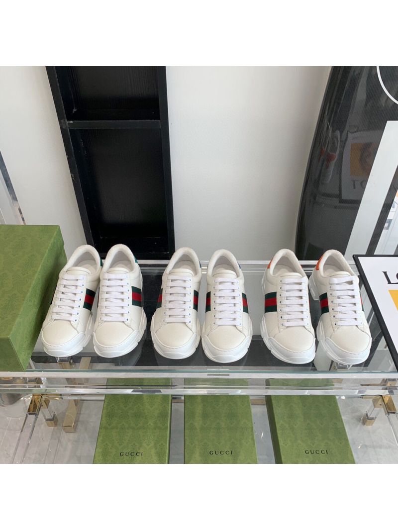 Gucci Sneaker with Web 624701 Green