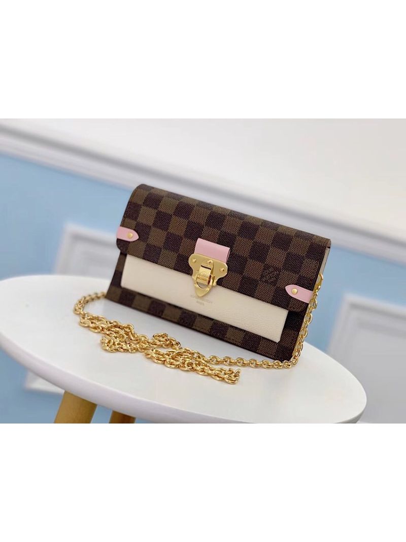 Louis Vuitton LV Vavin Chain Wallet N60221 Creme