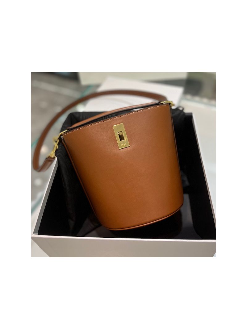 Celine Teen Bucket 16 In Smooth Calfskin 197573 Tan