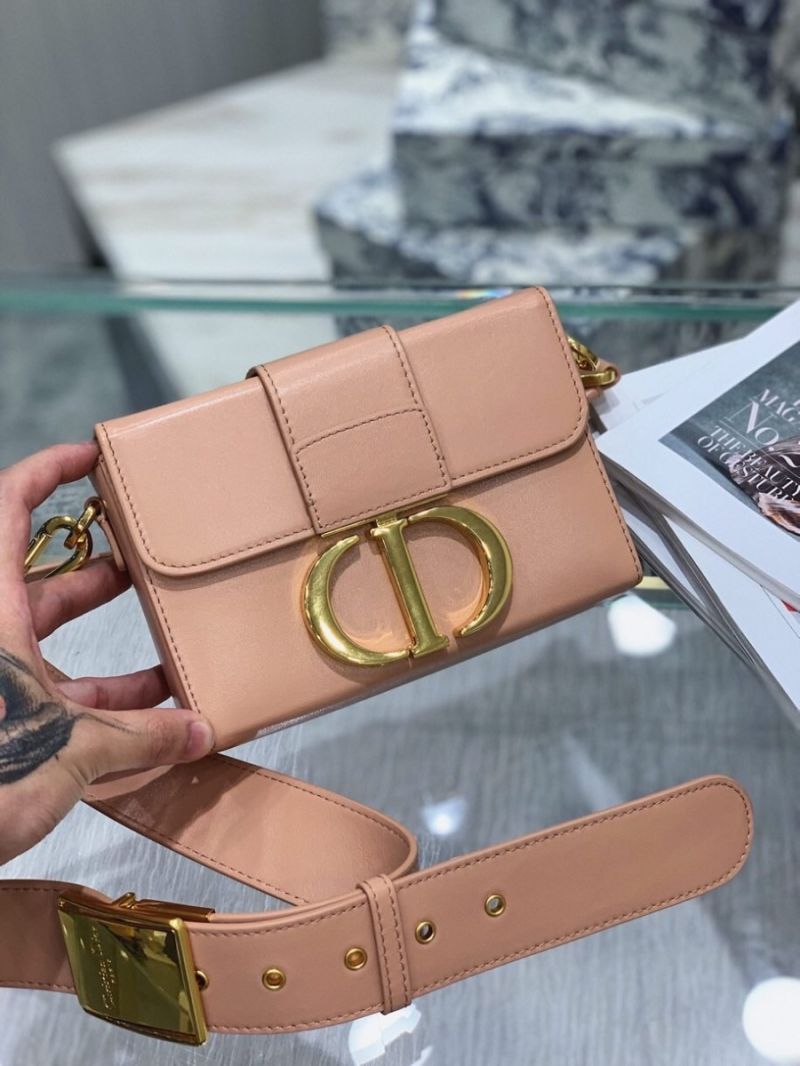 Dior 30 Montaigne Lambskin Box Bag M9204 Pale Pink