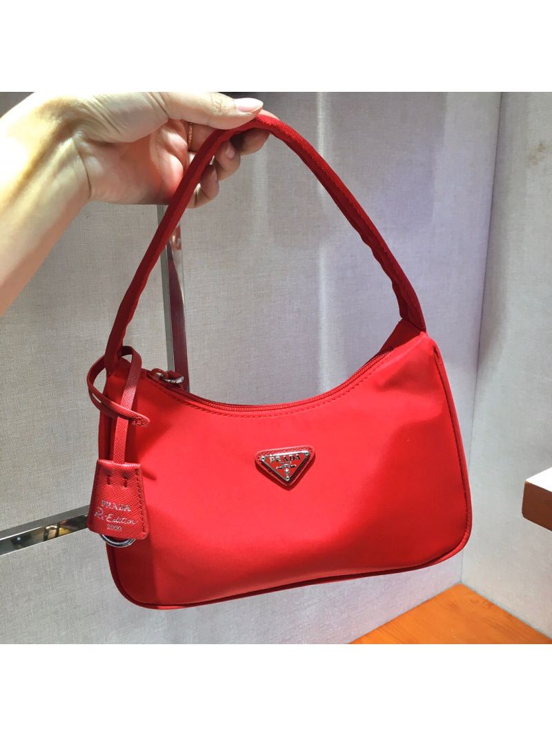 Prada Re-Edition 2000 Nylon Mini-Bag 1NE515 Red
