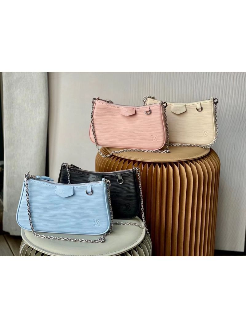 Louis Vuitton LV Easy Pouch On Strap Epi Leather M80471 Black