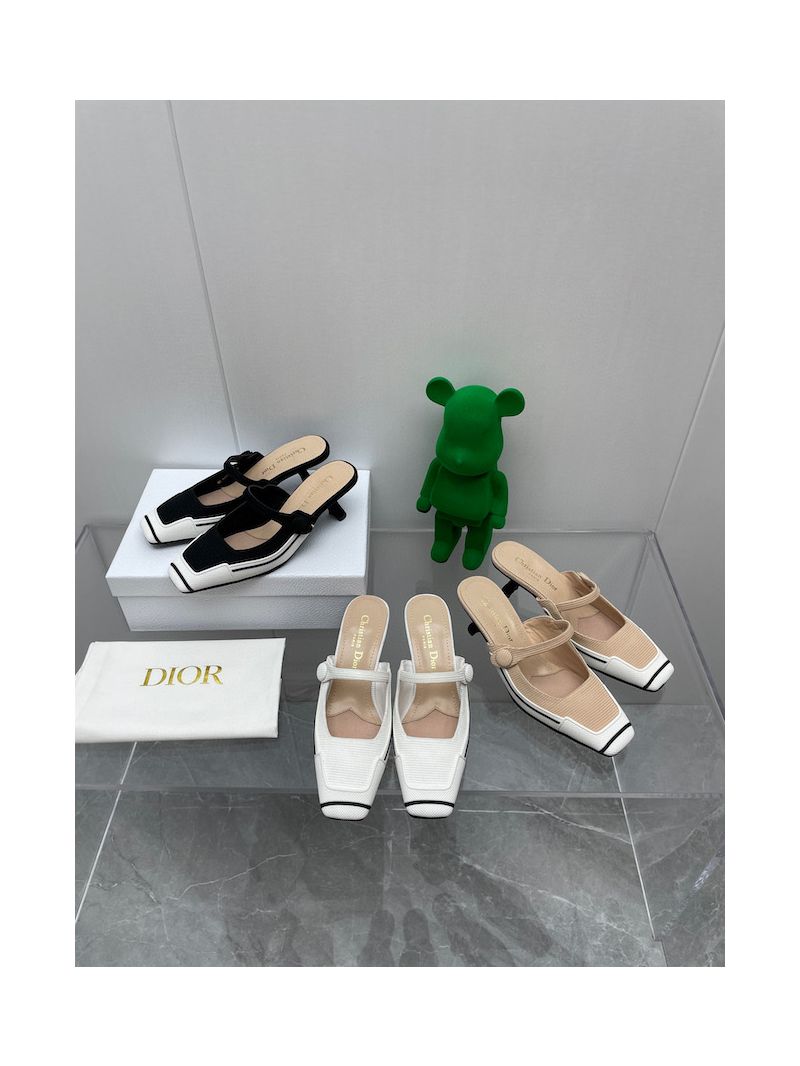 Dior D-Motion Heeled Mule Technical Fabric and Rubber KCP953