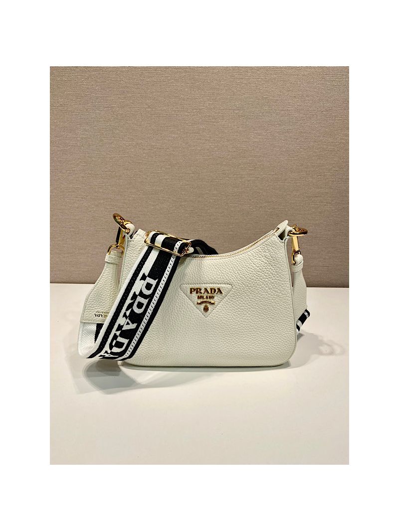 Prada Leather shoulder bag 1BH193 White