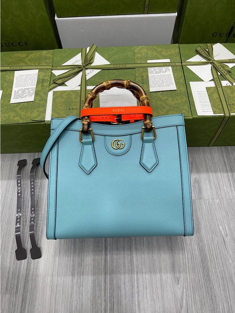 Gucci Diana Small Tote Bag 660195 Blue
