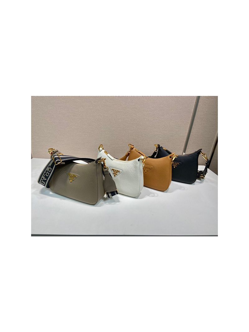 Prada Leather shoulder bag 1BH193 Caramel