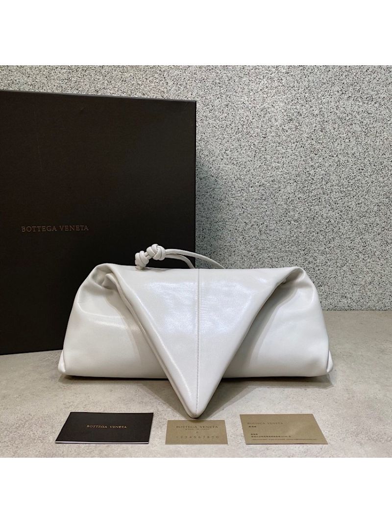 Bottega Veneta Angular Clutch Bag 622712 Bianco