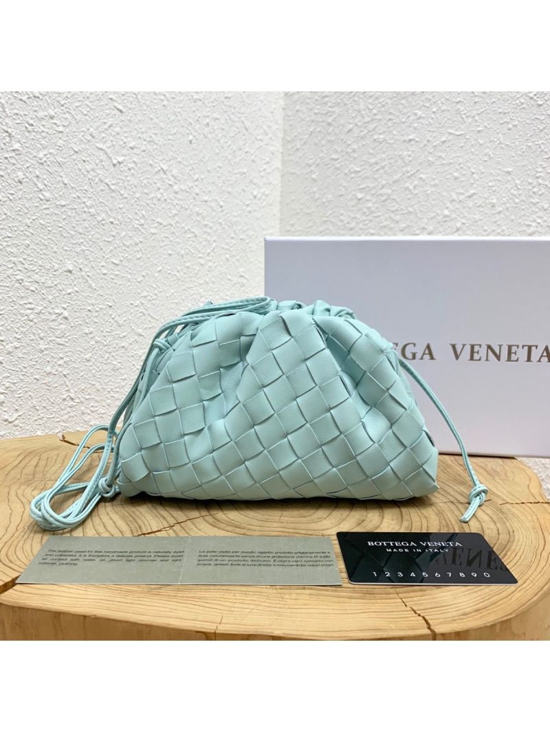 Bottega Veneta BV The Pouch 20 Intrecciato 585852 Ice
