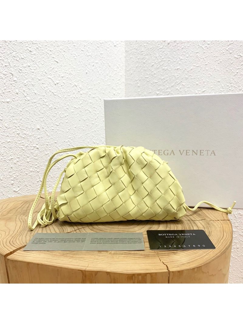 Bottega Veneta BV The Pouch 20 Intrecciato 585852 Yellow