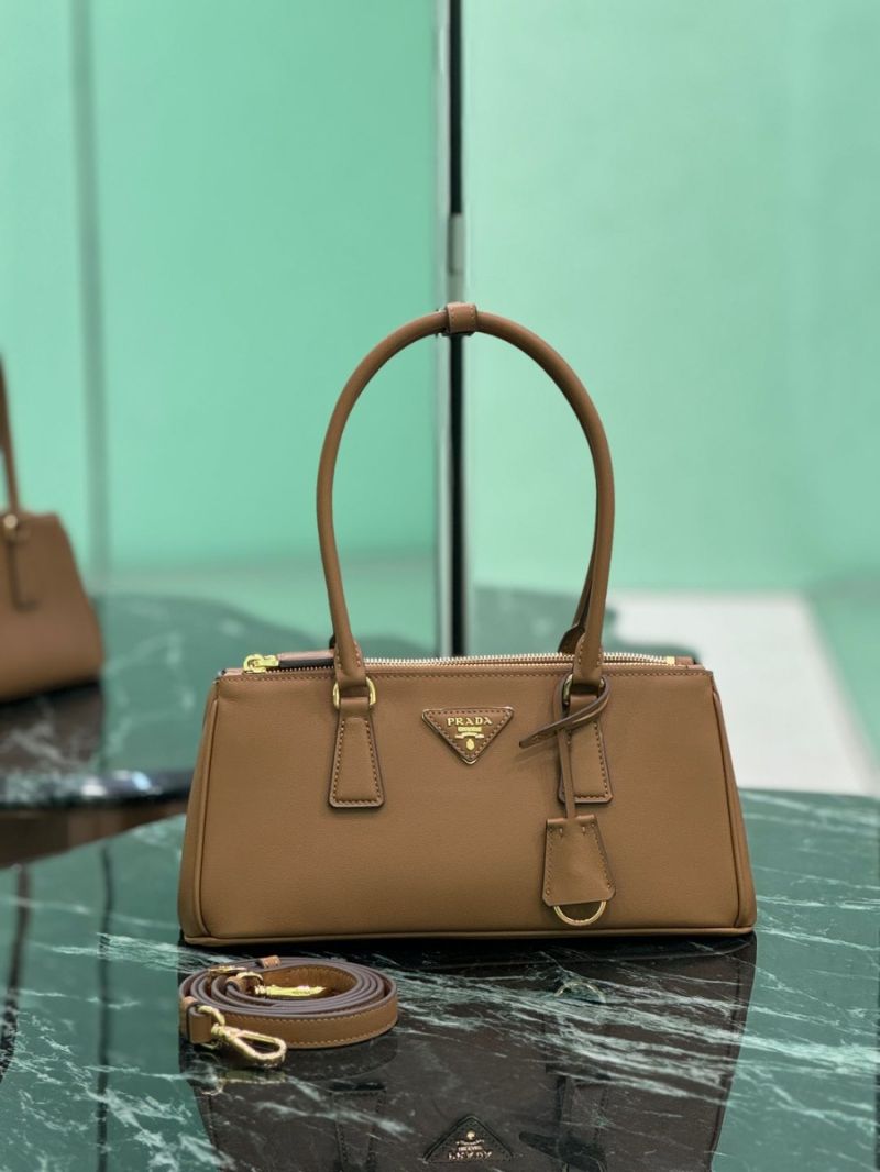 Prada Saffiano Leather Galleria Handbag 1BA457 Camel