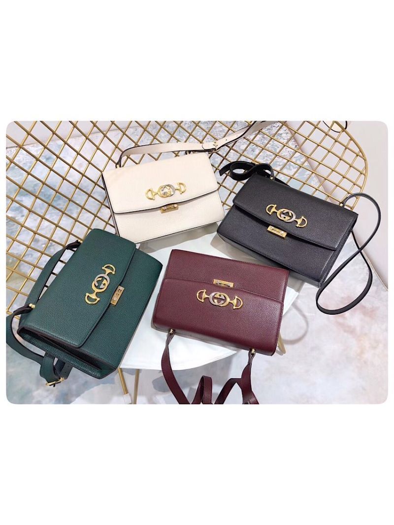 Gucci Zumi Grainy Leather Small Shoulder Bag 576388 Burgundy