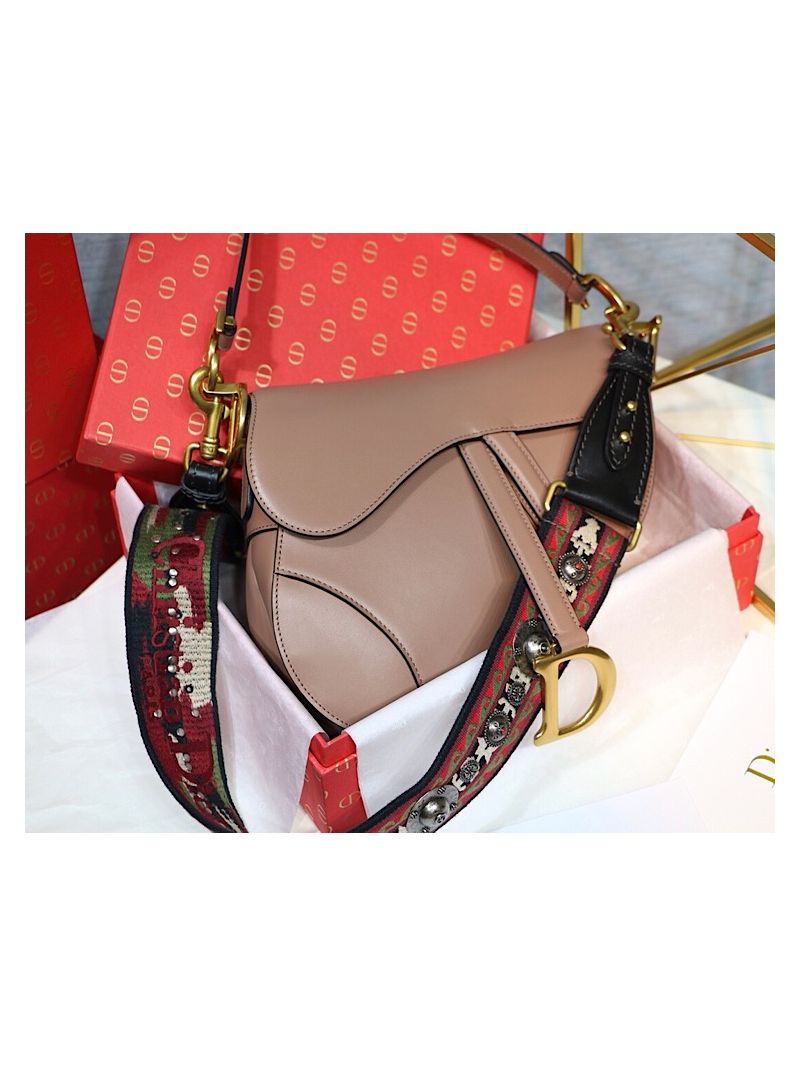 Dior Saddle Bag in Calfskin Pink