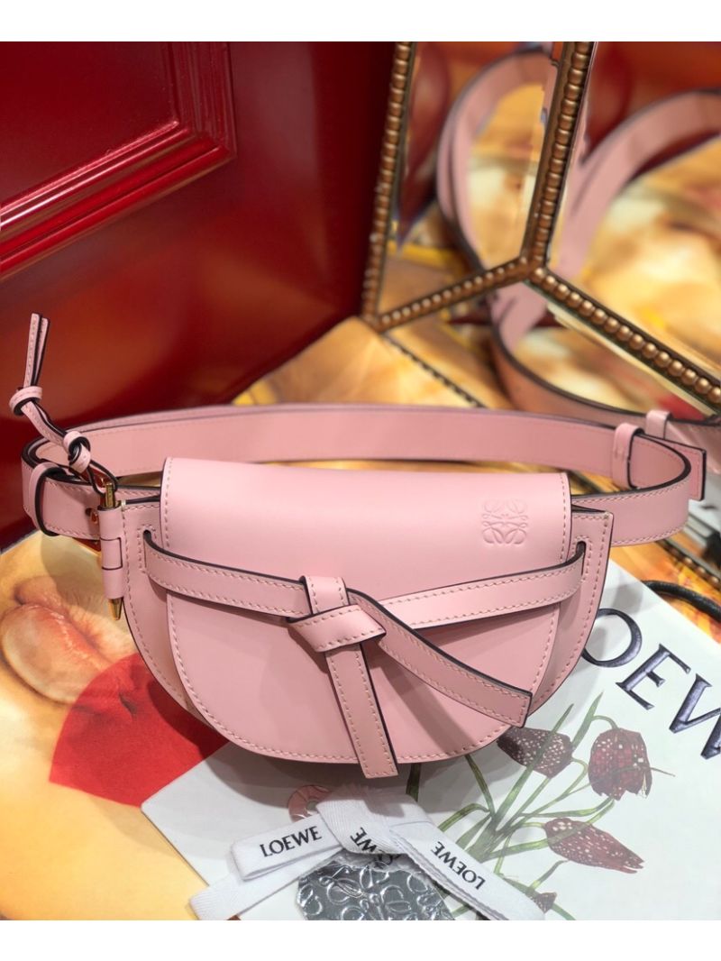 Loewe Gate bumbag in Soft Calfskin 271922 Pink