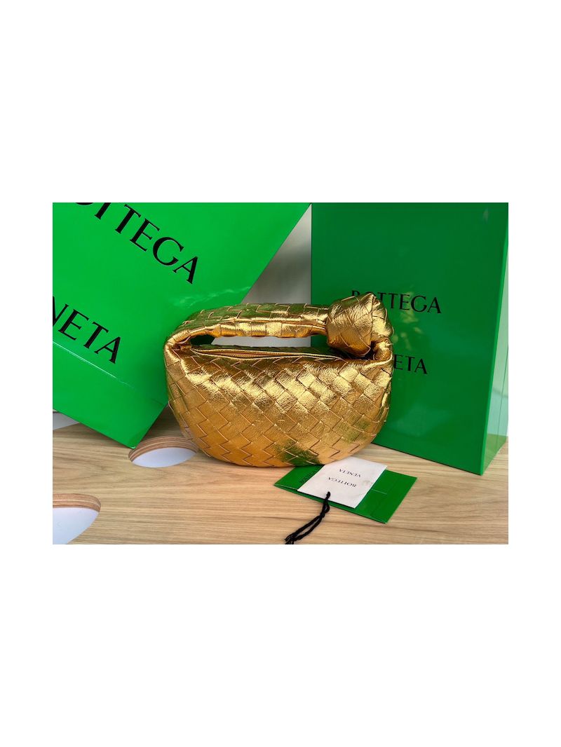 Bottega Veneta BV Mini Jodie 651876 Metallic Gold