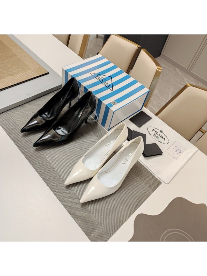 Prada Brushed Leather pumps 85mm 1I484N