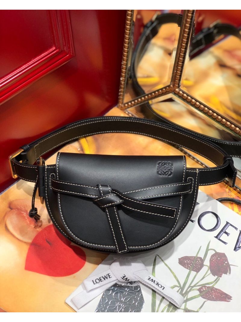 Loewe Gate bumbag in Soft Calfskin 271922 Black