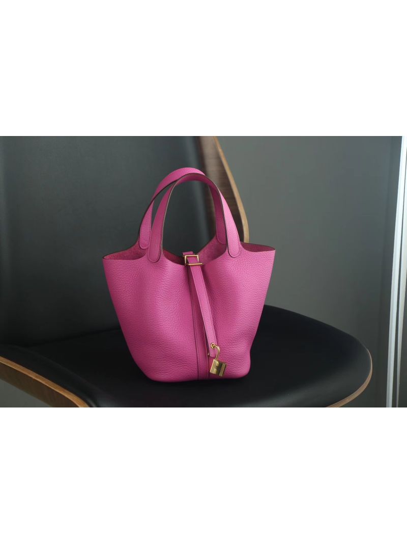 Hermes Picotin Lock bag Pink Clemence leather