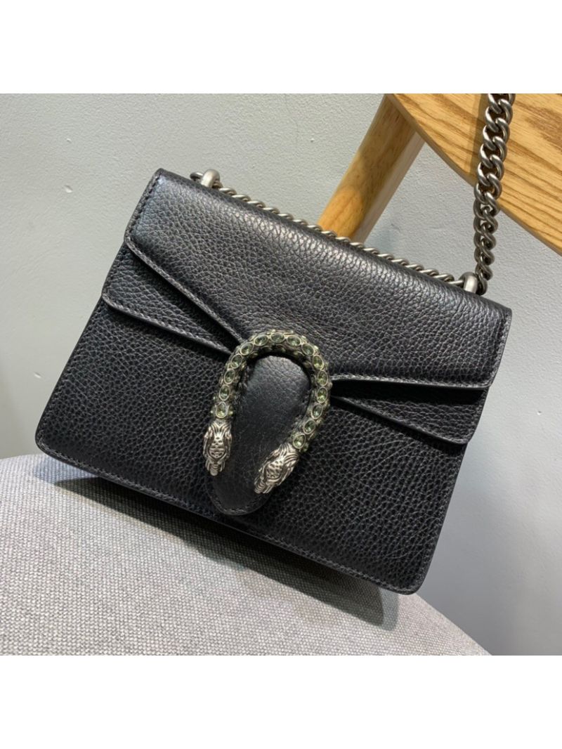 Gucci mini Dionysus GG supreme 421979 with Black leather