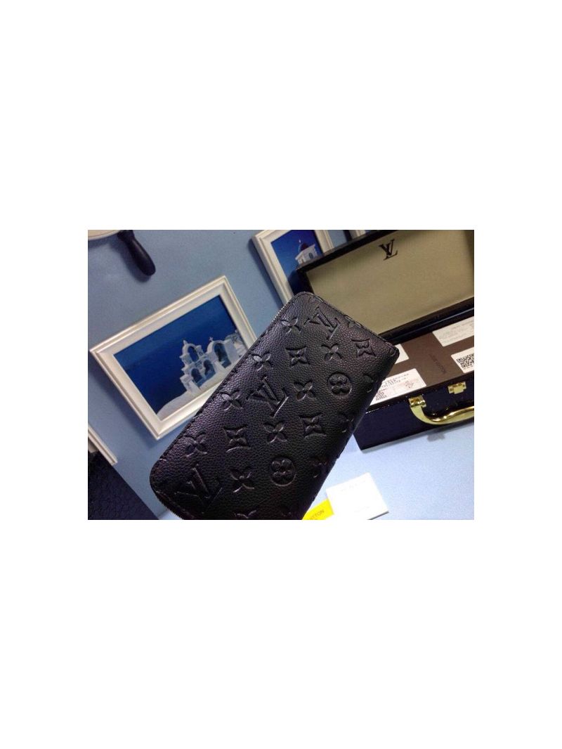 Louis Vuitton LV Zippy Wallet  Monogram Empreinte Leather Noir