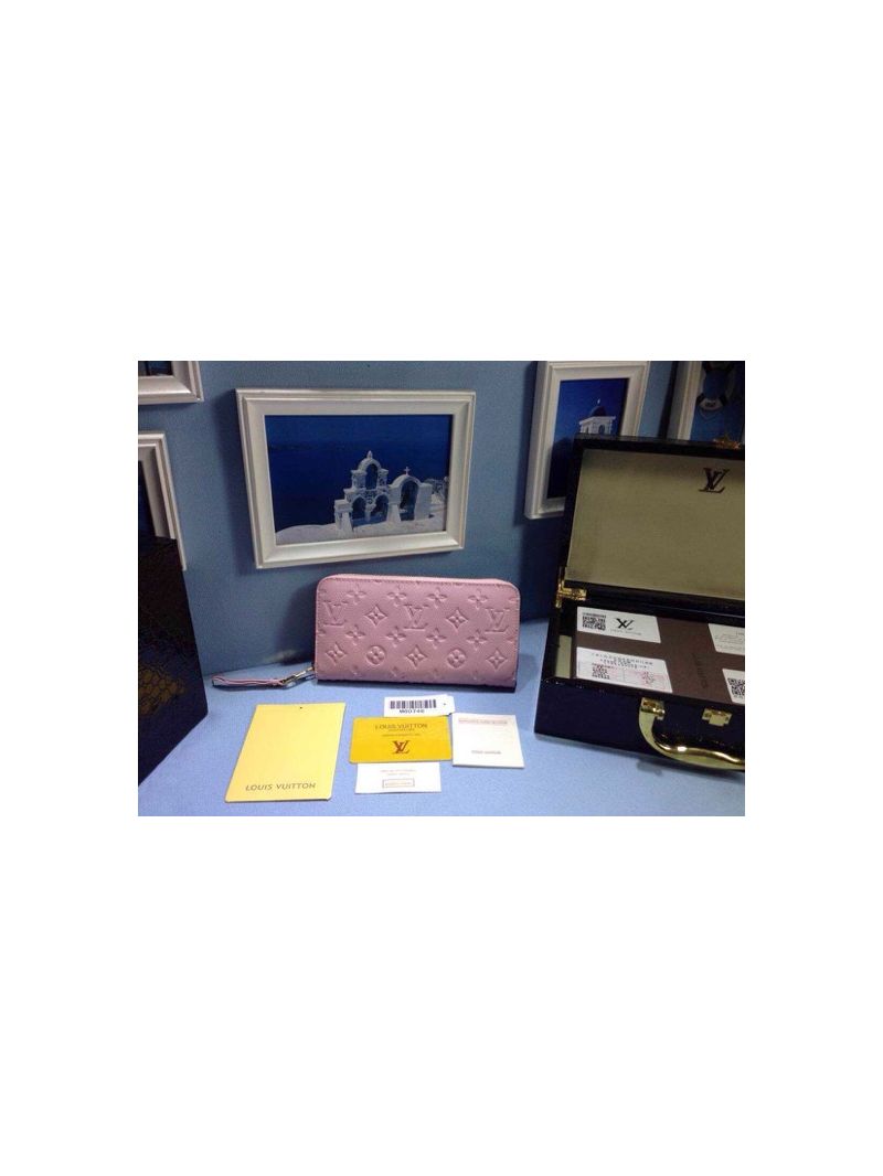 Louis Vuitton LV Zippy Wallet  Monogram Empreinte Leather Rose Ballerine