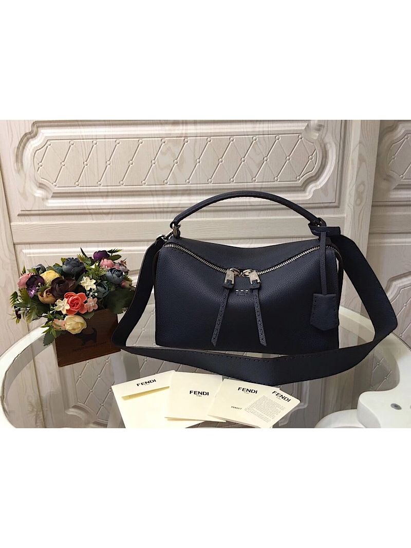 Fendi Lei Selleria Boston Bag 8BL137 Blue