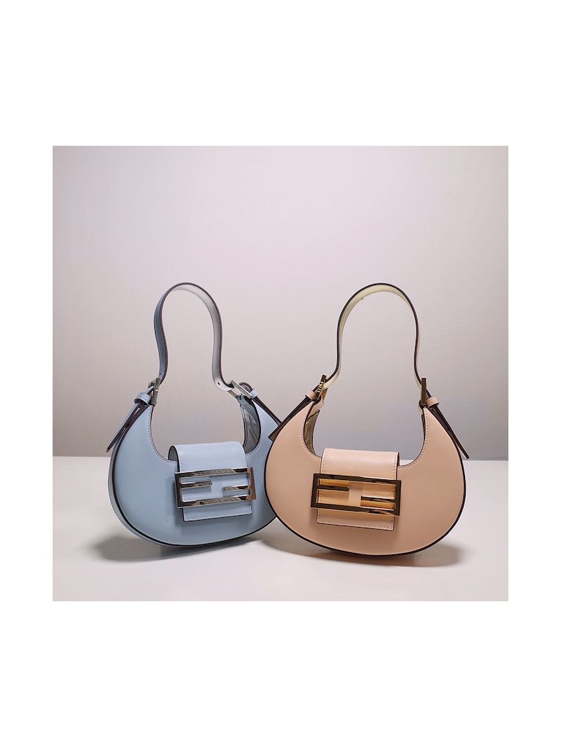 Fendi Cookie Light Blue leather mini bag 8BS065