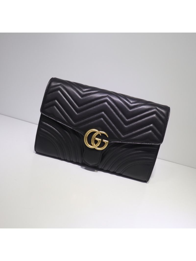 Gucci GG Marmont Clutch 498079 Black
