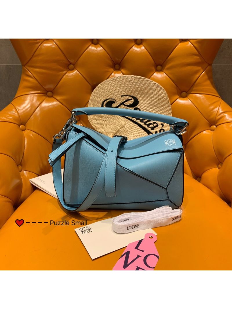 Loewe Puzzle Small Bag 98895 Stone Blue