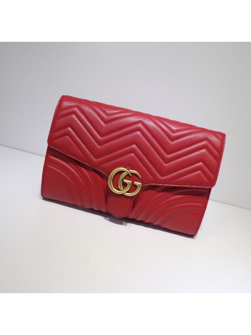 Gucci GG Marmont Clutch 498079 Red