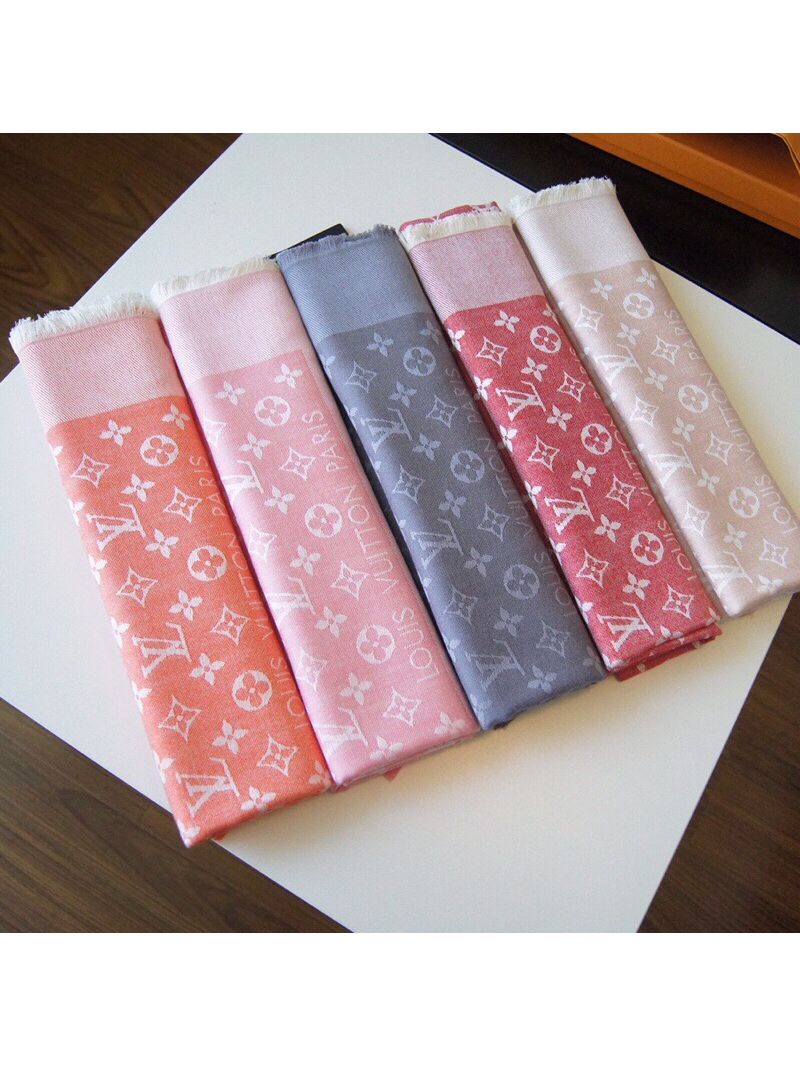 Louis Vuitton Monogram Denim Shawl M71376 Grey