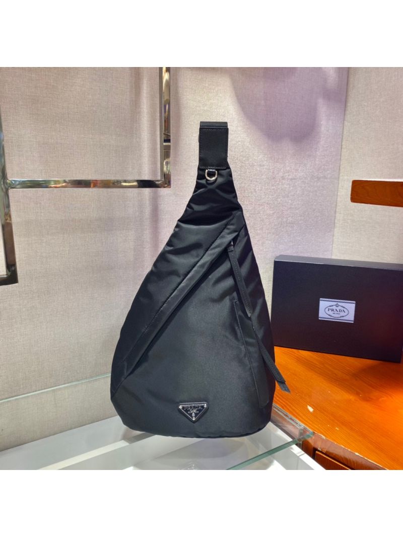 Prada Re-nylon And Leather Backpack 2VZ092 Black