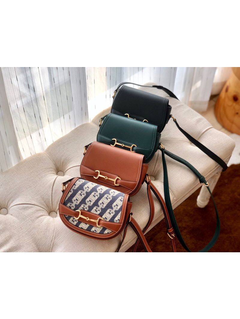 Celine Small Crécy Bag In Natural Calfskin Black