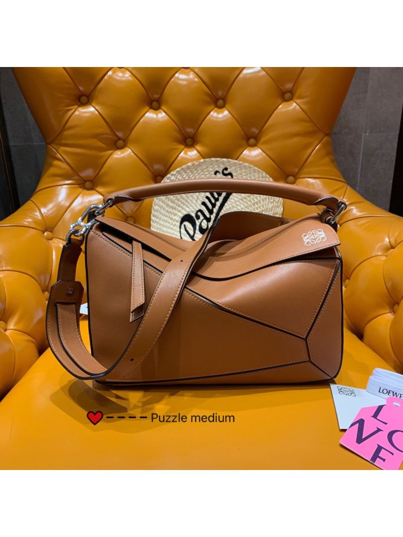 Loewe Medium Puzzle Bag 63350 Tan
