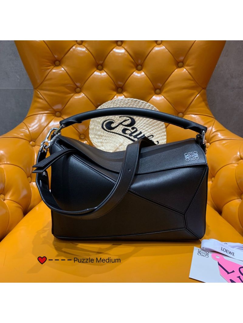 Loewe Medium Puzzle Bag 63350 Black