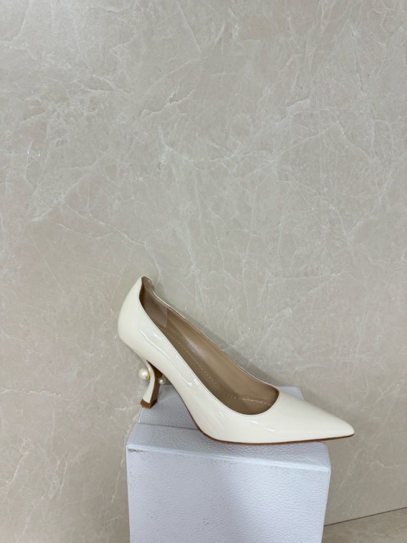 Dior Tribales Pump White Patent Calfskin KCV215V