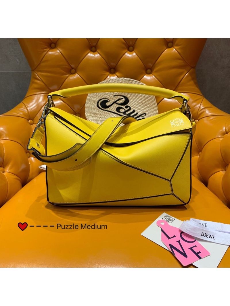 Loewe Medium Puzzle Bag 63350 Yellow