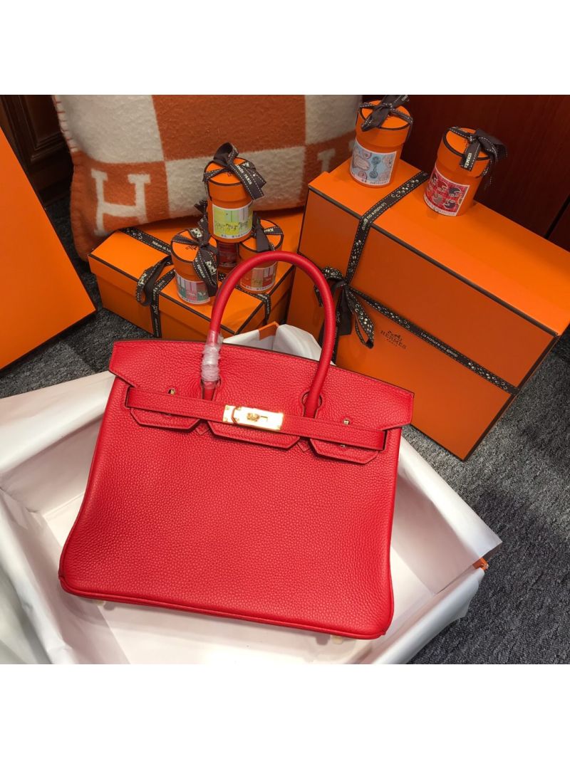 Hermes Birkin 30 35 Candy Red Togo Leather