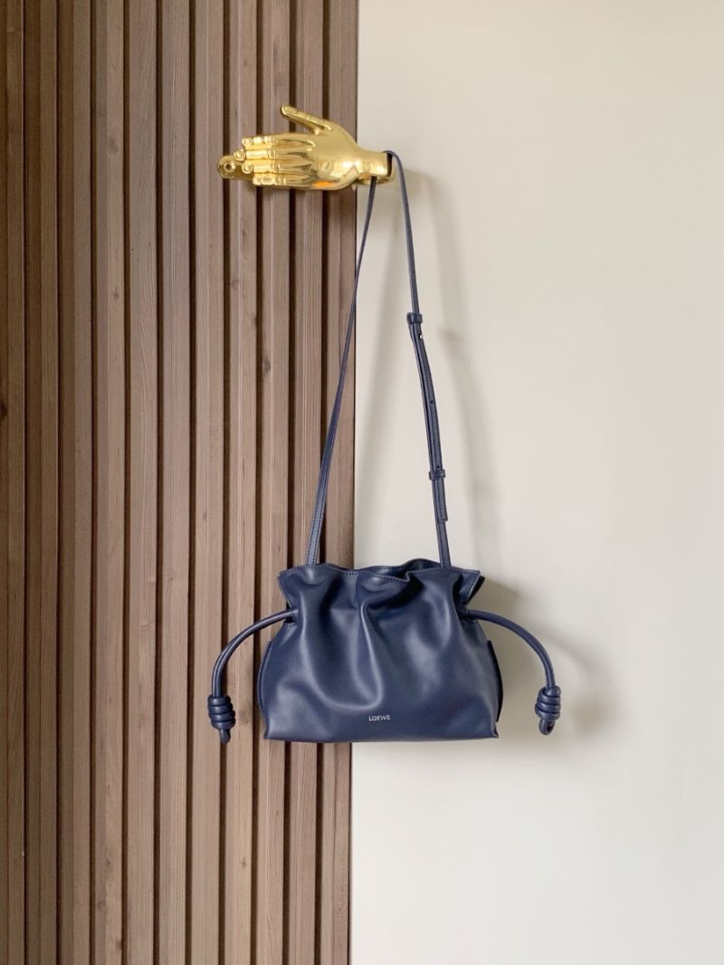 Loewe Mini Flamenco Clutch in Nappa Calfskin A411F6424 Abyss Blue