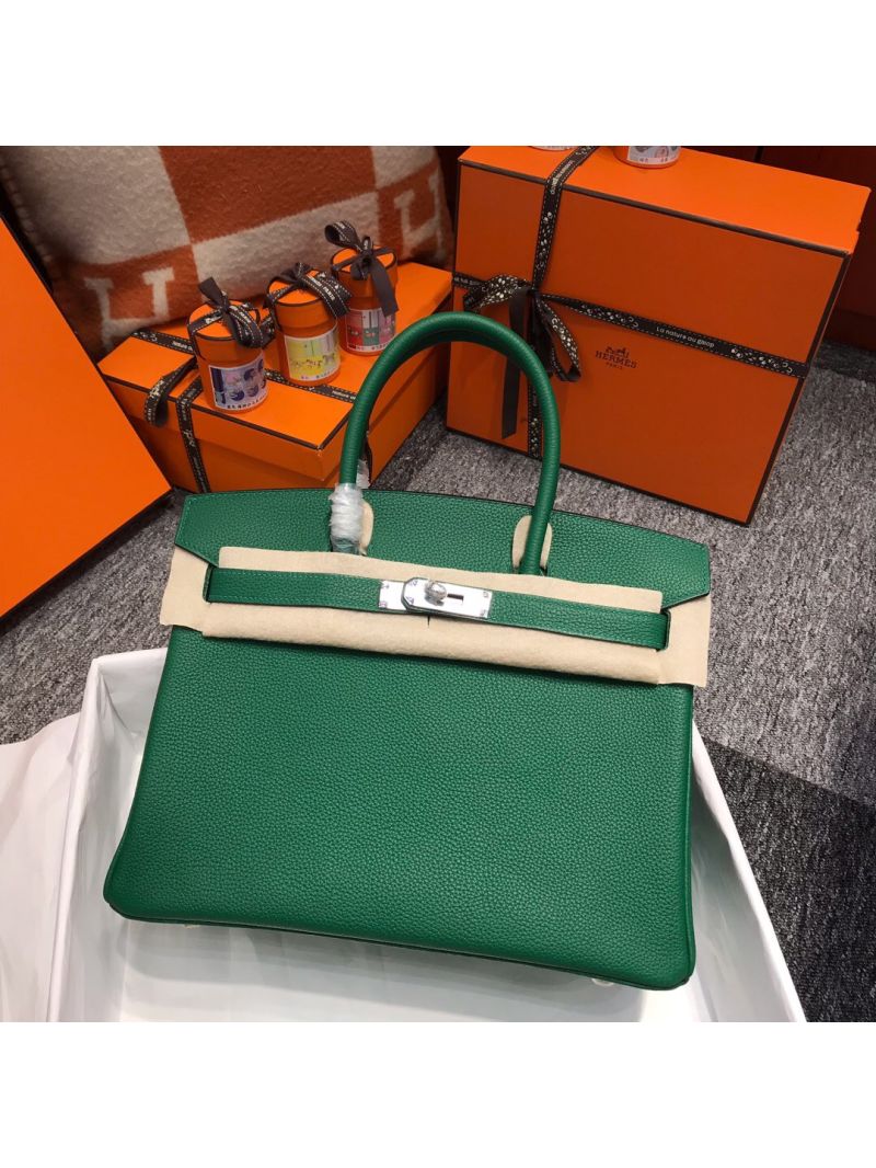 Hermes Birkin 30 35 Green Togo Leather