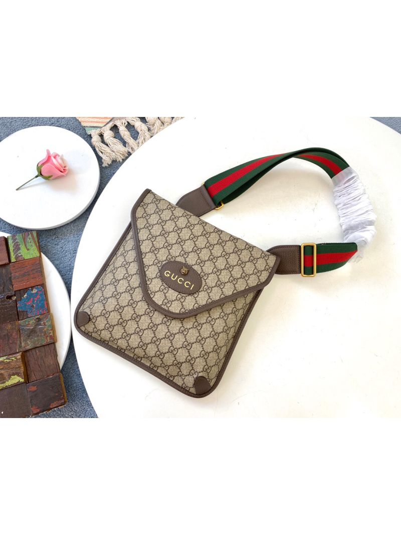 Gucci Neo Vintage GG Medium Messenger 598604 Brown