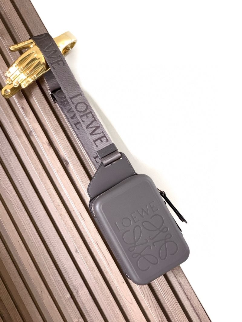 Loewe Molded Sling in Smooth Calfskin B987W1100 Dark Grey