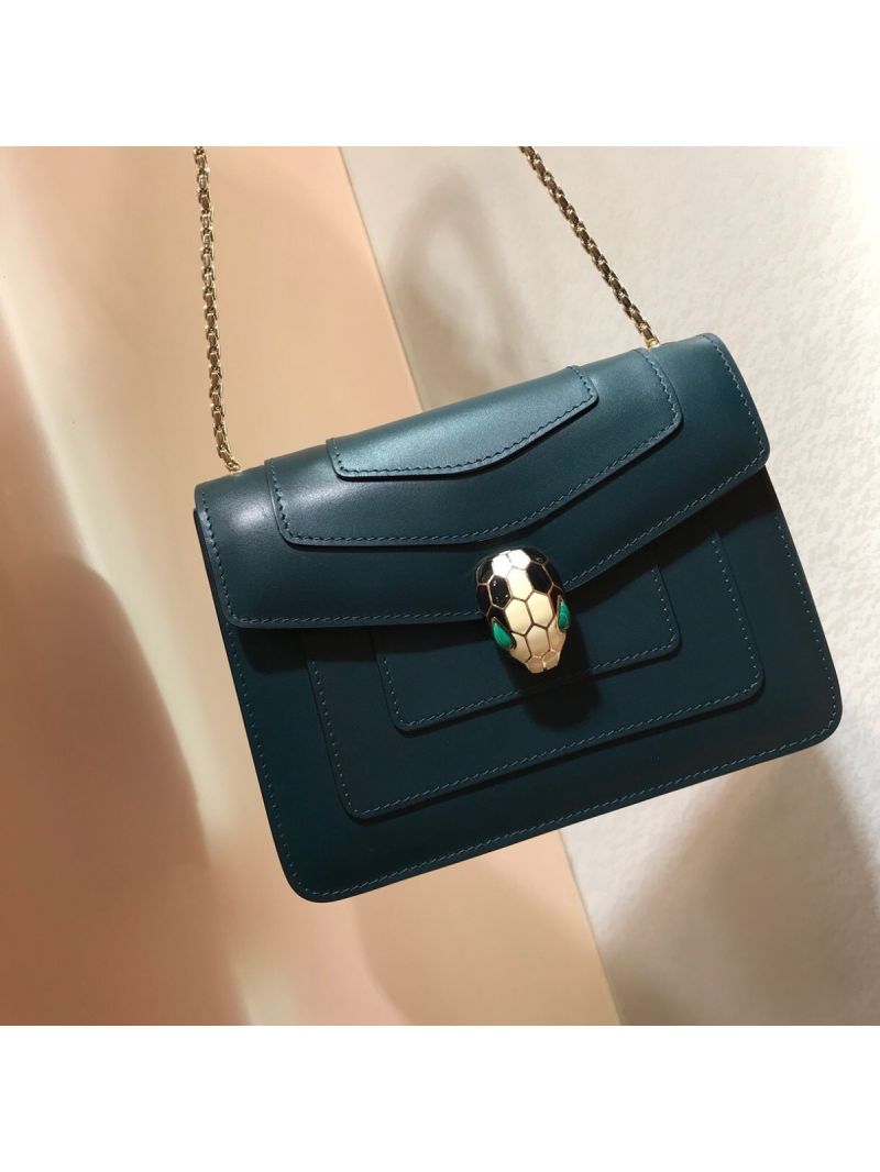 Bvlgari Serpenti Forever Flap Cover Bag 34559 Forest Emerald