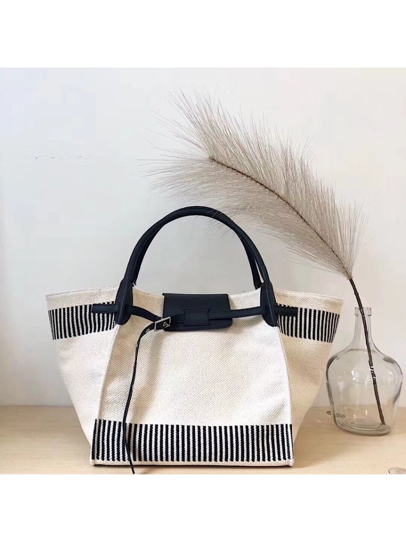 Celine Big Bag With Long Strap In Textured Canvas 183313