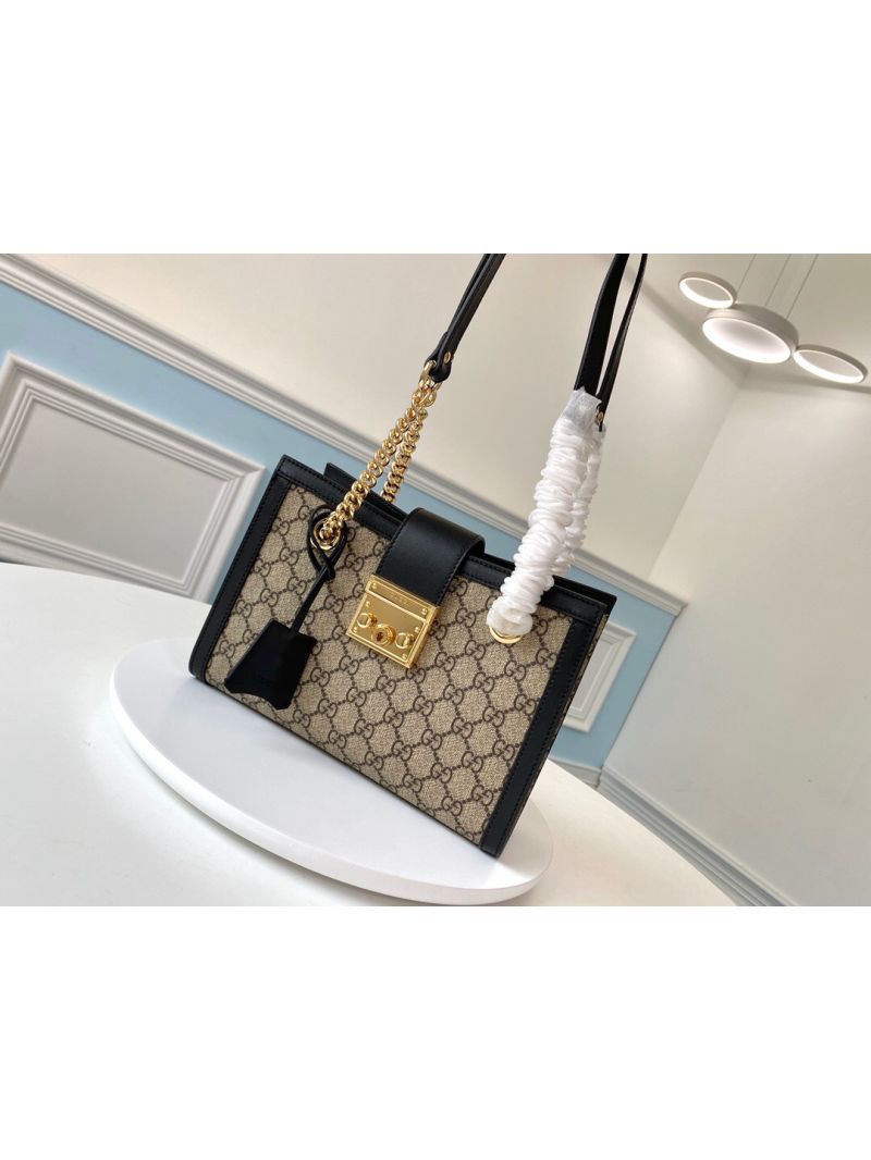 Gucci Padlock small GG shoulder bag 498156 black