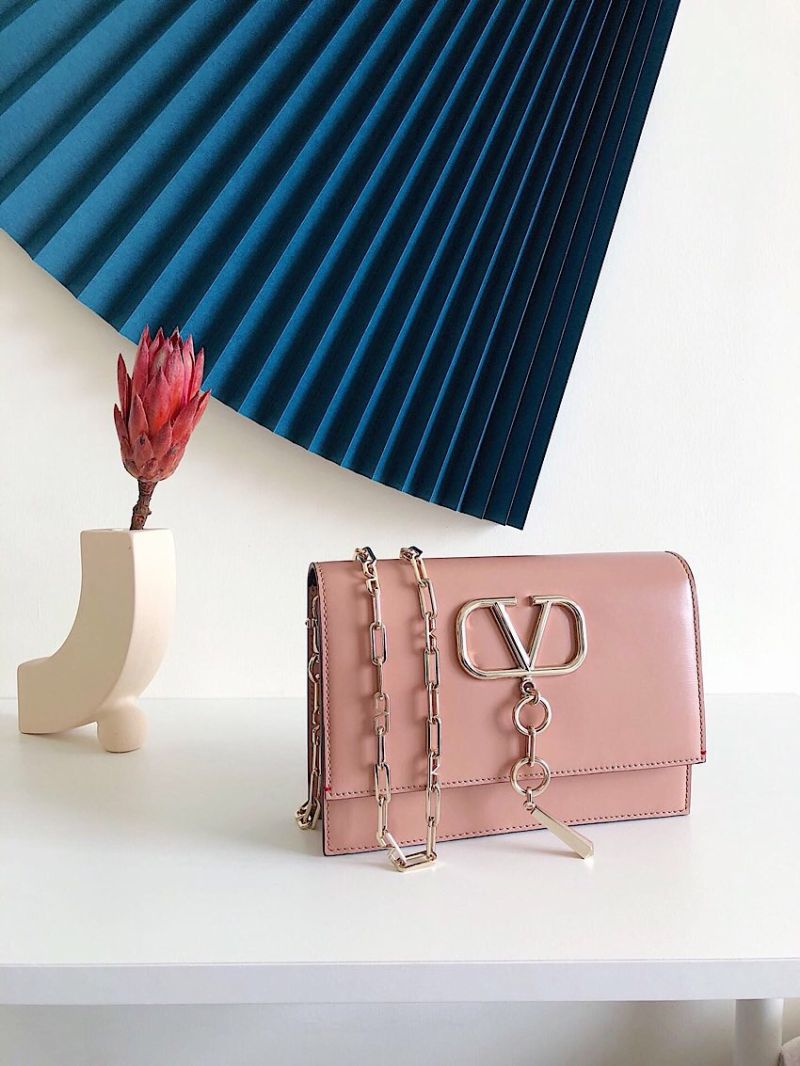 Valentino Garavani Small VCASE Smooth Calfskin Bag Rose Cannelle