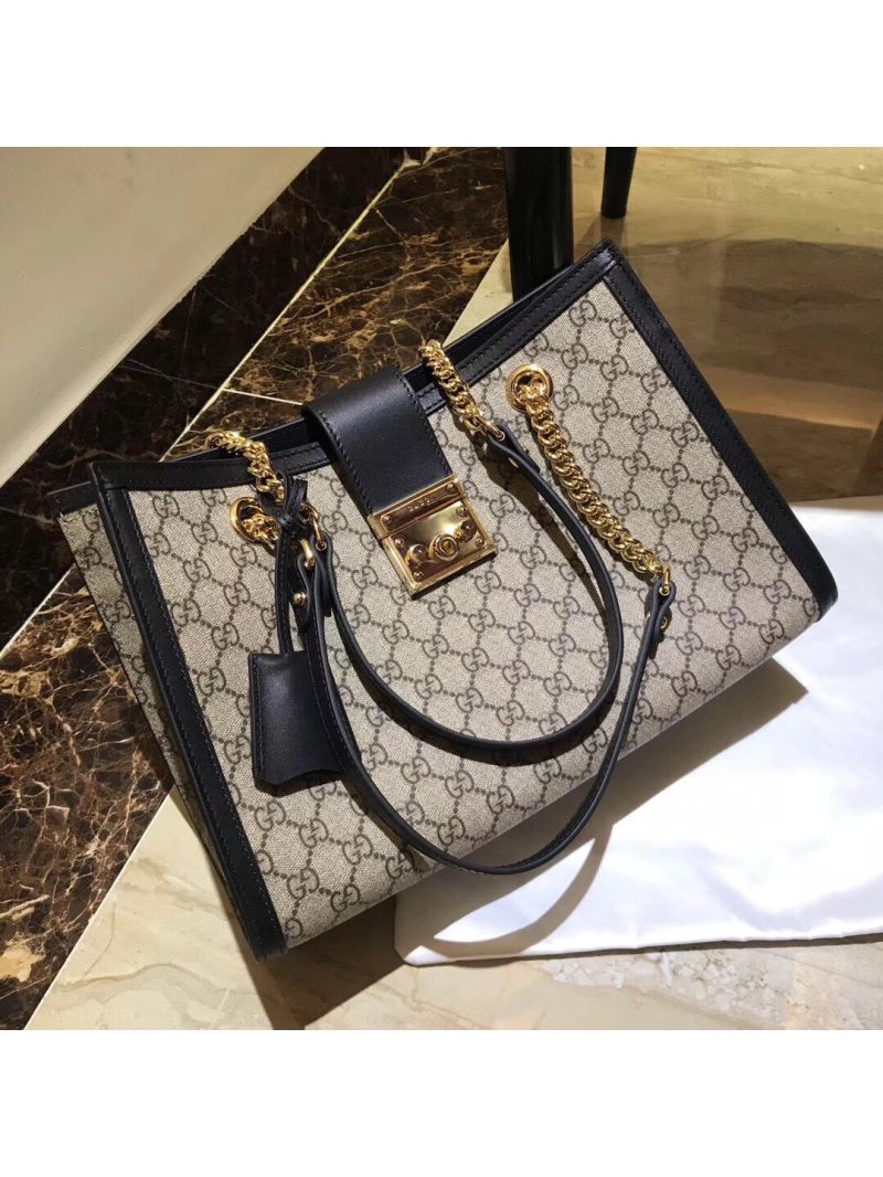 Gucci Padlock Medium GG Shoulder Bag 479197 Black