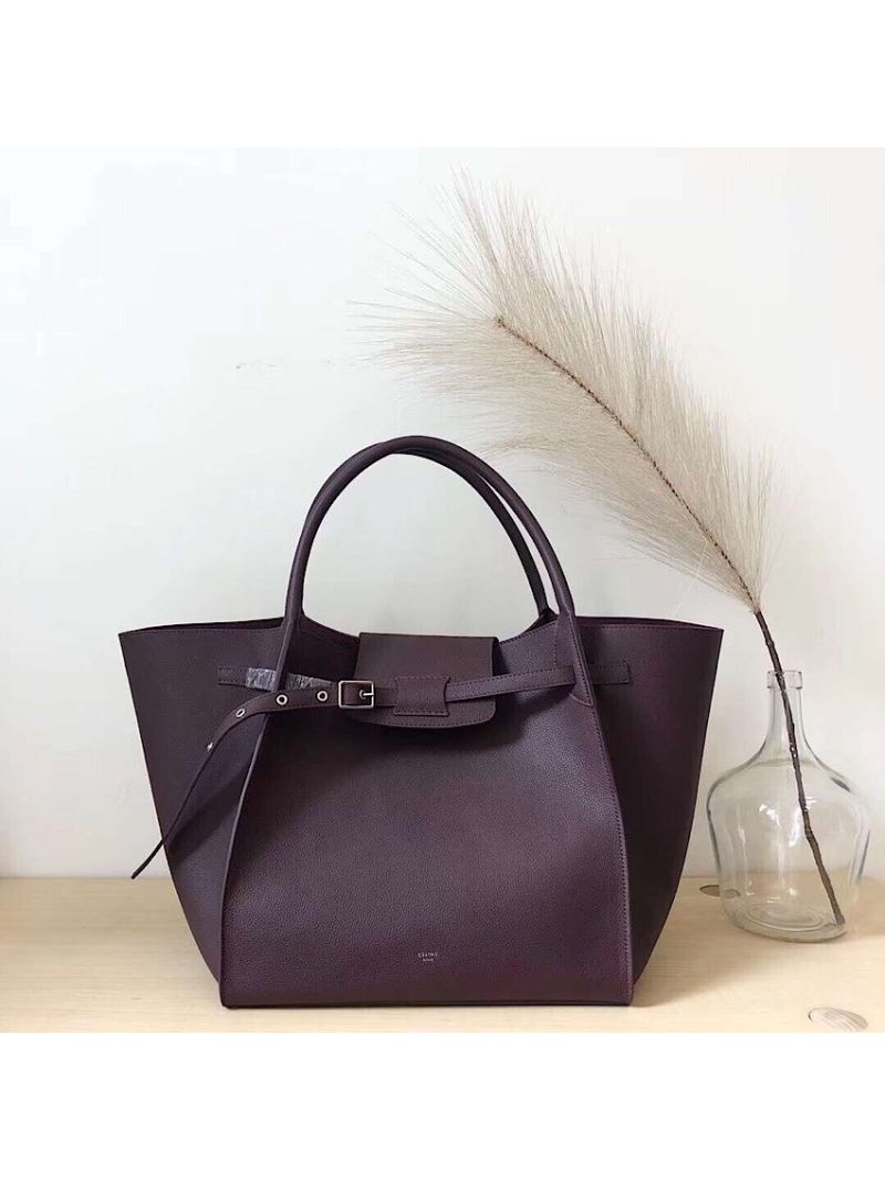 Celine Big Bag In Supple Grained Calfskin 2 Sizes Wine 182863