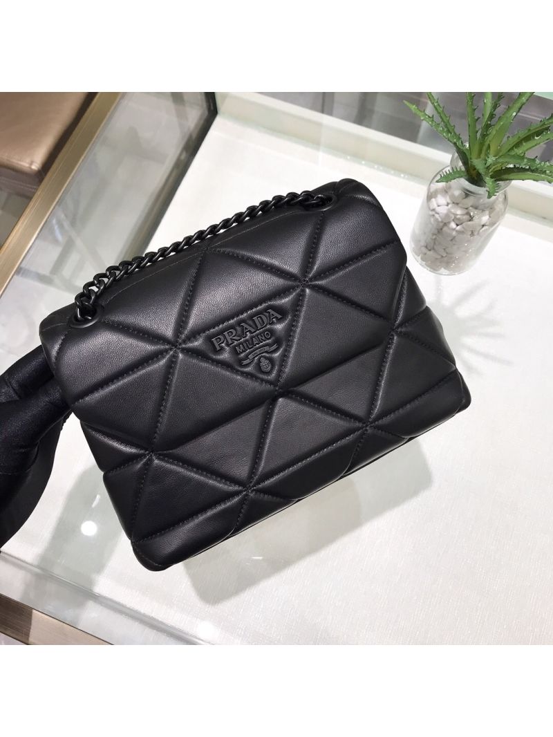 Prada Small Spectrum Shoulder Bag 1BD233 Black