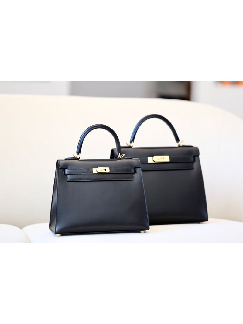 Hermès Kelly Box 25 Black 