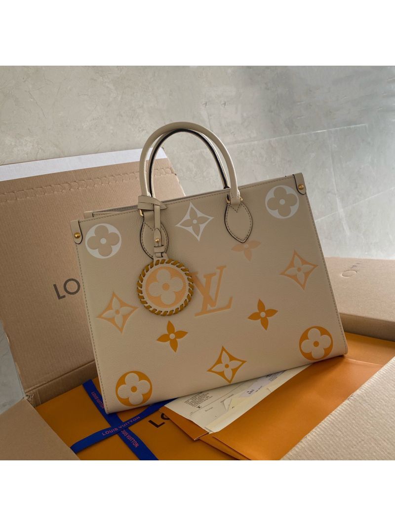 Louis Vuitton LV OnTheGo MM M45717 Gradient Creme Safran